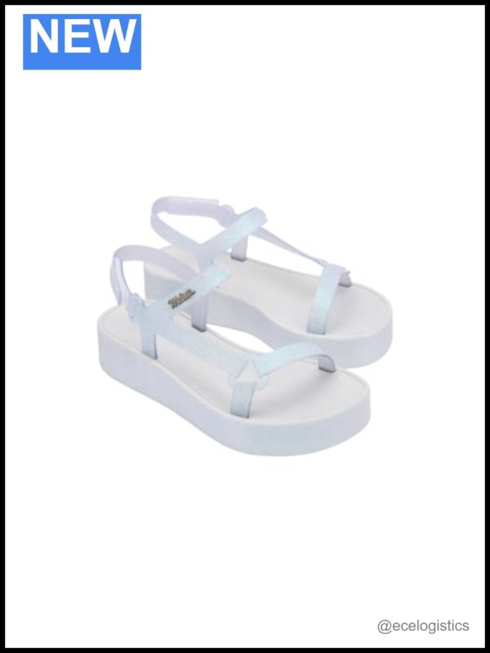 Platform Sandals with Bubblegum Scented Sole and Velcro Strap